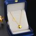 2021 New Simple Peach Heart Pendant Necklace For Women With Cold Wind Summer Instagram Hip Hop Collar Chain Titanium_ipsvogv.com