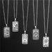Tarot Pendant Necklace For Women Niche Design Titanium Steel Necklace Color Preserving Electroplated Necklace Clavicle Chain_ipsvogv.com
