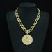 PISCES Disc Pendant, Romantic And Imaginative Pisces Necklace, Hip-hop Cuban_ipsvogv.com