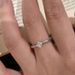 2025 New Luxury Silver Inlaid Zircon Princess Square Diamond With Minimalist And Medieval Style Finger Ring_ipsvogv.com
