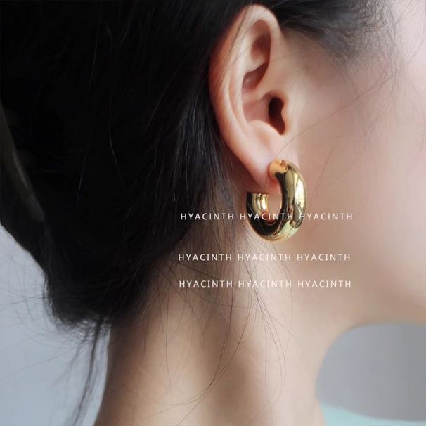 Women's Earrings Geometric Hoop Simple, Fashionable Versatile Earrings, Niche Design, High-end And Earrings_ipsvogv.com