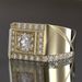 Sanjie's New Fashionable And Domineering Ins Punk Gold-plated Full Men's Diamond Ring_ipsvogv.com