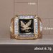 Cao Shi's Best-selling New Atmospheric Men's Electroplated Eagle With Diamond Surrounding And Gold Plated Rings_ipsvogv.com