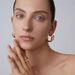 Women's Jewelry Winding C Shaped Earrings Light Luxury High End Design French Fashion Versatile Earrings Simple Earrings_ipsvogv.com