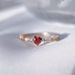 Longrui new fashion love ruby style ring ring heart-shaped diamond zircon ring_ipsvogv.com