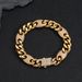 Hip Hop Hip Hop Street Rap Cuban Chain Pig Nose Micro Inlaid Zircon Texture Light Luxury Bracelet Necklace Set_ipsvogv.com