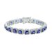 Men's Jewelry Square Blue Zircon Bracelet Inlaid Zircon Hip Hop Bracelet_ipsvogv.com