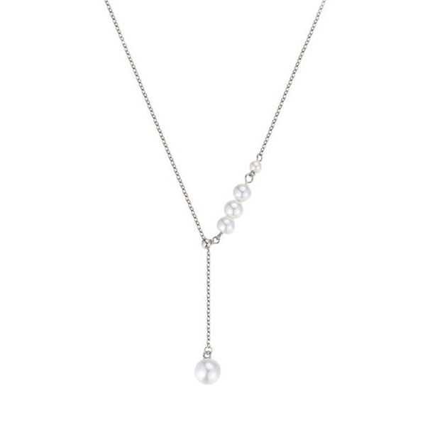 Pearl Women's Light Niche Design Tassel Pull-out Collarbone Chain Cold And Fragrant Temperament Necklace_ipsvogv.com