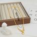 Love Fashionable Copper Gold Pendant Necklace, Ladies' Daily Necessities, Friends' Jewelry Gift Party_ipsvogv.com