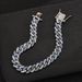 New Fashionable OL Men's Bracelet with Irregular Geometry and Unique Design, Versatile Hip Hop Cuban Chain_ipsvogv.com