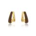 Women's Jewelry Retro Double Layer Enamel Drip Earrings Light Luxury High End Design Maillard Simple And Versatile Earrings_ipsvogv.com