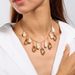 Jewelry Round Cake Water Drop Pendant Necklace Fashion Versatile Clavicle Chain NK27420_ipsvogv.com