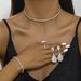 Pinduoduo Full Diamond Necklace Earrings Bracelet Ring High-end Fashion Set Jewelry New Hot Sale_ipsvogv.com