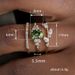 Cao Shi's Light Luxury Floral Horse Eye Inlaid Engagement Ring, Hot Selling Three Piece Finger Ring Set_ipsvogv.com
