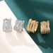 Cao Shi's Multi-layered Intersecting With Multi Ring Diamond Inlay Temperament, High-end Banquet Earrings, Fashionable_ipsvogv.com