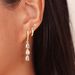 Unisex Hot Sales Real Gold Brass Electroplating Inlaid Zircon Teardrop Shaped Pendant Simple Temperament Sweet Earrings_ipsvogv.com