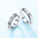Lovers Couple Ring S925 Sterling Silver Inlaid With Moissanite Simple Ring Light Luxury Fashion All Match_ipsvogv.com