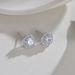 Earrings Crystal Zircon Earrings Simple Earrings 925 Silver Needle Love Shaped_ipsvogv.com
