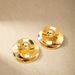 High-end Niche Metal Heavy Craft Round New Design Sense Minimalist Stud Earrings For Women_ipsvogv.com