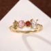 Cao Shi's Exquisite Geometric Light Luxury Style, Simple Colorful Zircon Ring, Fashionable And Elegant Jewelry_ipsvogv.com