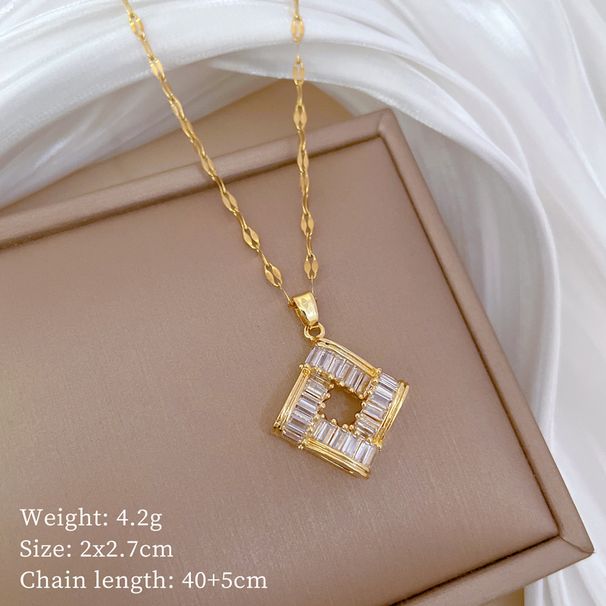 Titanium Steel Earring with Light Luxury Full Diamond Geometric Blocks, Personalized Temperament, Banquet Earrings, and_ipsvogv.com