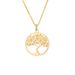 Tree of Life Necklace Female Temperament All-match Copper Set Zircon Vacuum Electroplated Stainless Steel Chain Necklace Accessories_ipsvogv.com