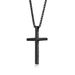 hot selling stainless steel men's Bible verse cross necklace versatile high end sense does not fade side engraving_ipsvogv.com