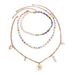 Jewelry Ocean Style Shell Rice Flower Layered Metal Hangtag Figure Pearl Necklace_ipsvogv.com