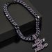 Fashion Brand Full Dia Necklace Jewelry Versatile For Men And Women Hip Hop English Letter Single Pendant_ipsvogv.com