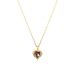 Korean version of Ocean Heart Necklace, Female Heart, Colorful Crystal Pendant, Titanium Steel Plating, Light Luxury,_ipsvogv.com