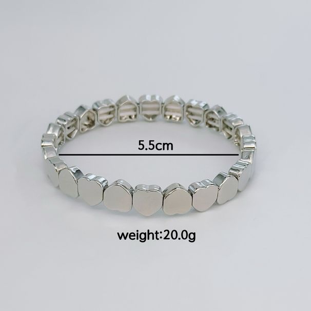 Popular Thick Wrist Bracelet, Personalized Elastic Heart-shaped Bead Bracelet Jewelry For Women_ipsvogv.com