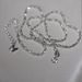 Sparkling Collarbone Chain, Feminine Temperament, Italian Diamond Light Carved Bead Pure Silver Necklace, Bare Chain_ipsvogv.com