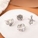 New Ring Personalized Snake Wings Skeleton Hand Hollowed 4-piece Set Handjewelry_ipsvogv.com