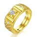 New V-shaped Open For Men's Dominant Zircon Adjustable Ring Jewelry_ipsvogv.com