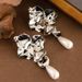 Trendy Brand Fashion Style Pearl Pendant Long Tassel Exaggerated, Atmospheric, High-end Silver Needle Earrings_ipsvogv.com