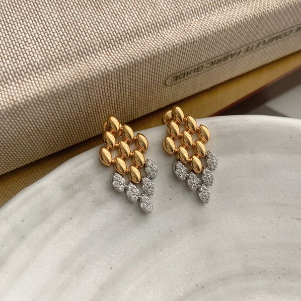 Light Luxury Heavy Diamond Diamond Stitching Earrings For Women S925 Sterling Silver Needle Fashion Elegant Temperament High End Earrings_ipsvogv.com