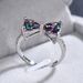 Cao Shi Caibao Series Premium Luxury Bow Tie Zircon Ring Sweet Cool Wind Index Finger Ring Female_ipsvogv.com