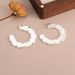 French Ins Style Summer Silver Earrings High End Hollow Geometric Earrings Niche Simple Jewelry_ipsvogv.com