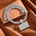 Full Diamond Bank Card Hip-Hop Necklace Creative Design Alloy Rhinestone Cuban Chain Pendant_ipsvogv.com