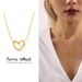 Ferris Wheel INS Style Niche Simple Love Clavicle Necklace Female Titanium Steel PVD Vacuum Gold Plated Gas Neck Chain Accessories_ipsvogv.com