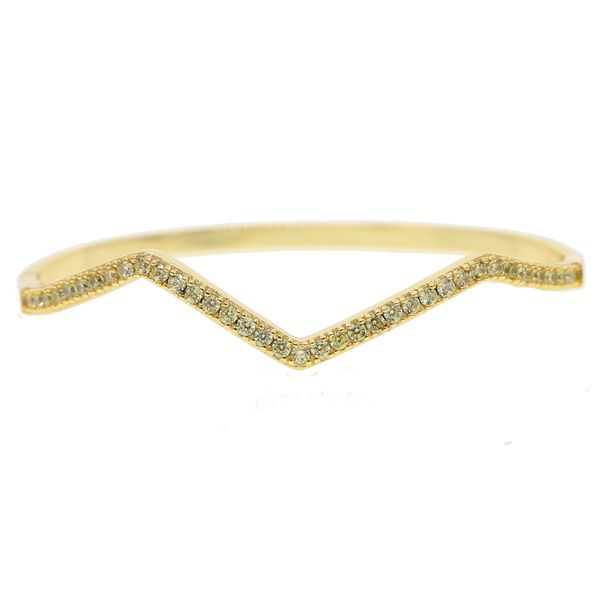 Women's Jewelry Multi Color V Shaped Zircon Bracelet Hip Hop Fashion Hip Hop Versatile Bracelet_ipsvogv.com