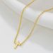 Simple Plain Copper Plated Real Gold Cross Necklace Female Summer Ins Cold Style Light Luxury Niche Design Clavicle Chain_ipsvogv.com