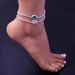 fashion accessories luxury emerald crystal Anklet summer beach style shiny full diamond Anklet Anklet_ipsvogv.com