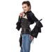 Women's Clothing Short slim dress coat Women's long sleeved small cape waistcoat Spring and autumn casual velvet small outerwear top_ipsvogv.com