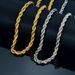 Vietnamese gold plated necklace 60cm twist chain length vacuum gold plated chain copper gold necklace_ipsvogv.com