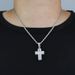 New Hip Hop Cross Pendant Inlaid With Zircon Gold And Sier Punk Style Necklace Jewelry For One Piece_ipsvogv.com