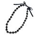 New Acrylic Black Ribbon Knot Necklace Graduation Sash Wreath_ipsvogv.com