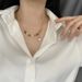 necklace light luxury niche 2022 new female ring interlocking titanium steel temperament clavicle chain accessories_ipsvogv.com