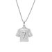 Hip Hop Personalized Trend Set with Full Diamond Size 7 Jersey Pendant 3D Men's Necklace_ipsvogv.com