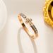 2023 Korean Edition Stone Inlaid Titanium Steel Super Sparkling Full Zirconium Fashion Women's Bracelet Simple And_ipsvogv.com